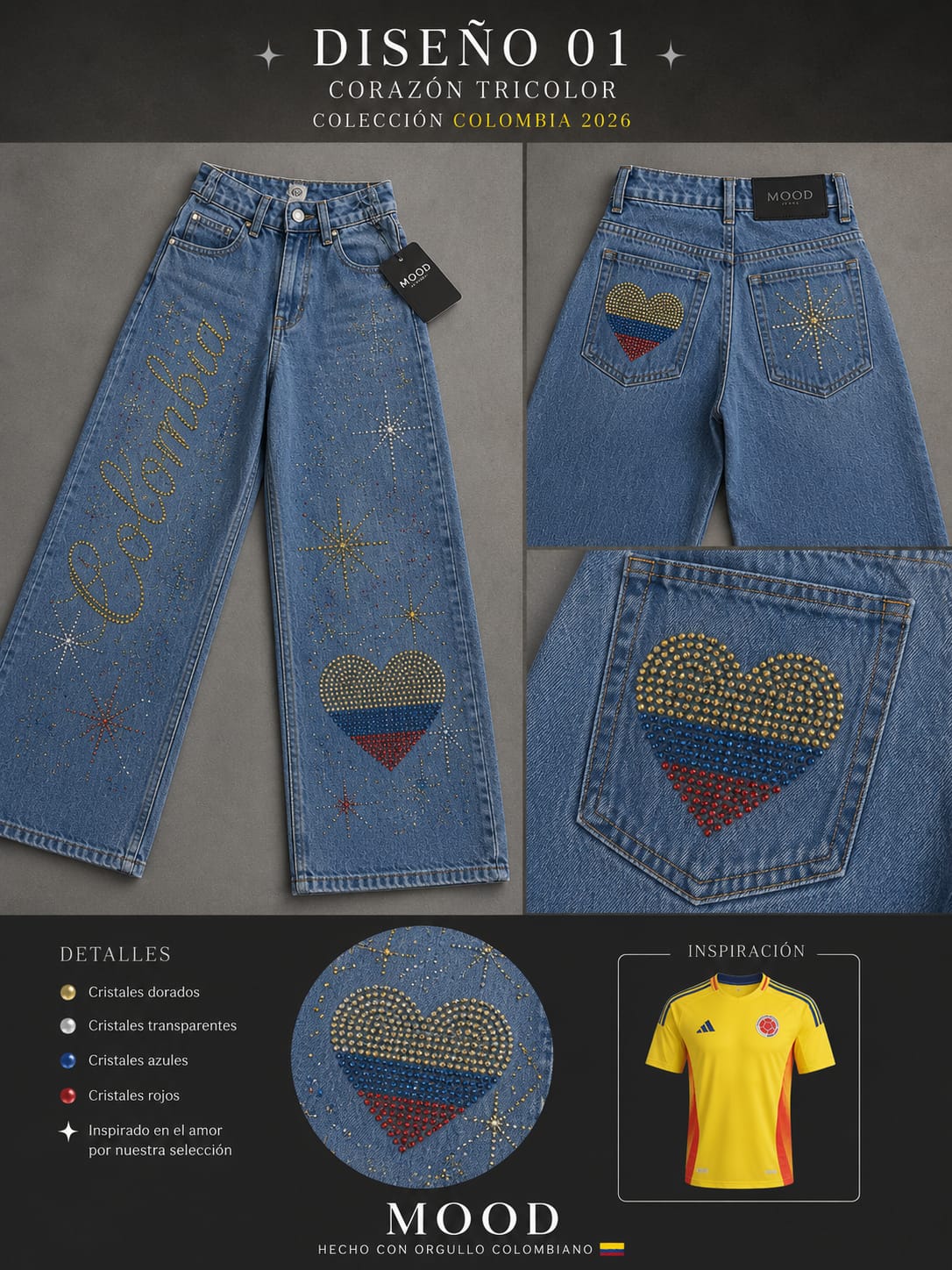 👖🇨🇴 JEAN COLOMBIA CORE – EL DENIM QUE REPRESENTA TUS RAÍCES ☕🔥