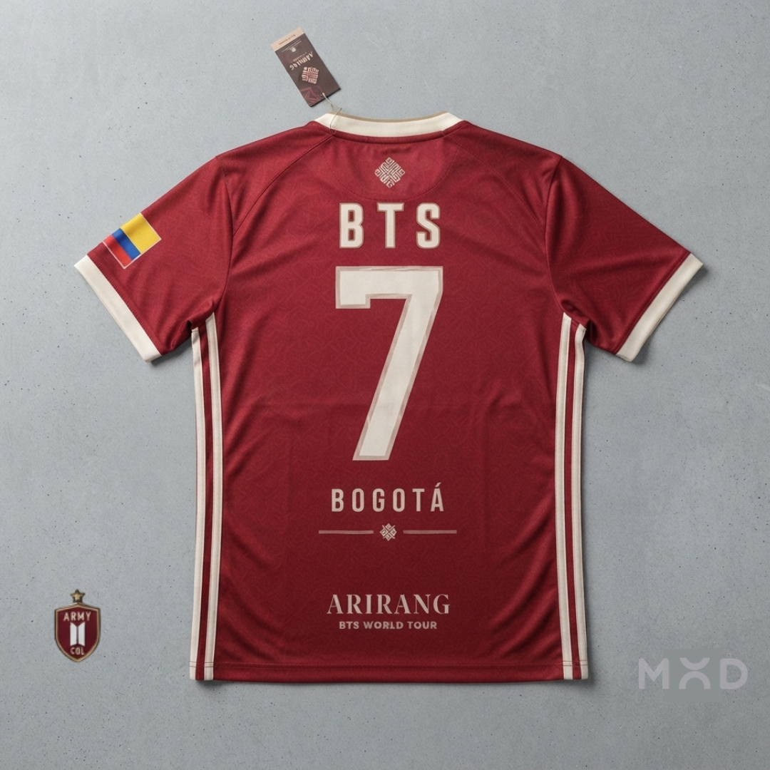 ⚽💜 CAMISETA DE FÚTBOL BTS – ESTILO AUTÉNTICO 💜🔥