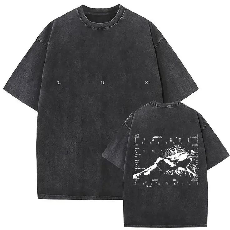 🌹🖤 CAMISETA ACID WASH ROSALÍA – LUX TOUR ✨🔥