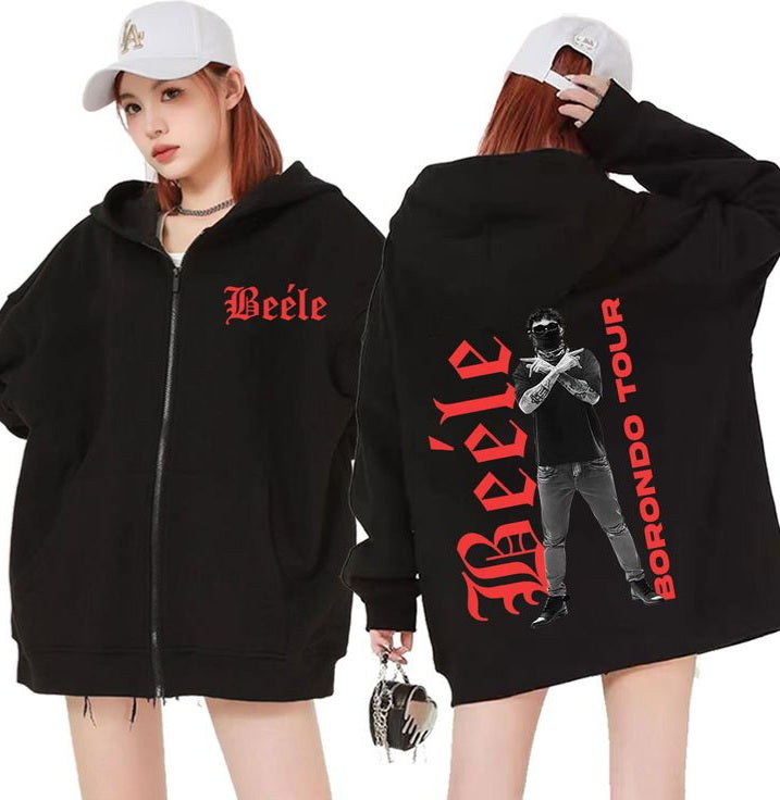 🔥🎵 Hoodie con cremallera de Beéle