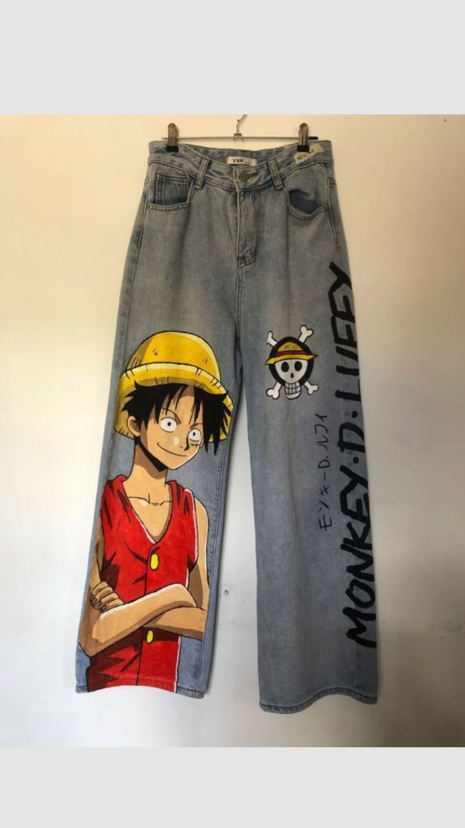 🏴☠️🔥 PANTALÓN JEAN ONE PIECE – EL ESTILO DE UN VERDADERO NAKAMA ⚓✨
