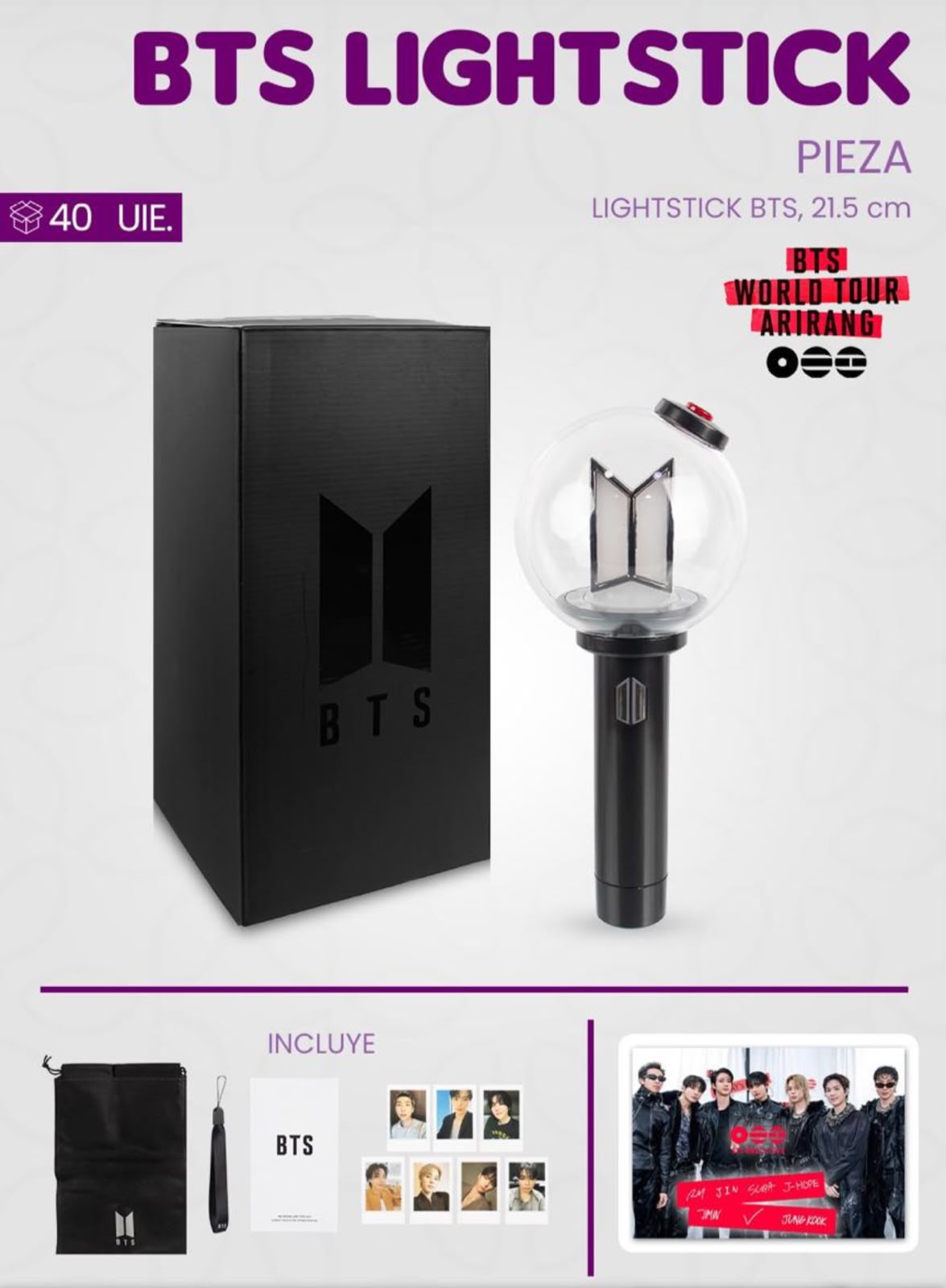 💜✨ ESFERA K-POP BTS – EL ACCESORIO PERFECTO PARA EL CONCIERTO 🎶🔥