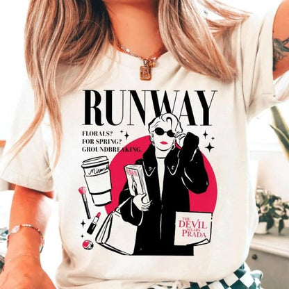 👠 ☕ CAMISETA EL DIABLO VISTE A LA MODA  – RUNWAY EDITORIAL ☕ 👠