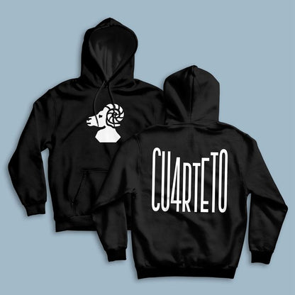 🖤🔥 HOODIE CUARTETO DE NOS – ACTITUD, ROCK Y PERSONALIDAD 🎸⚡