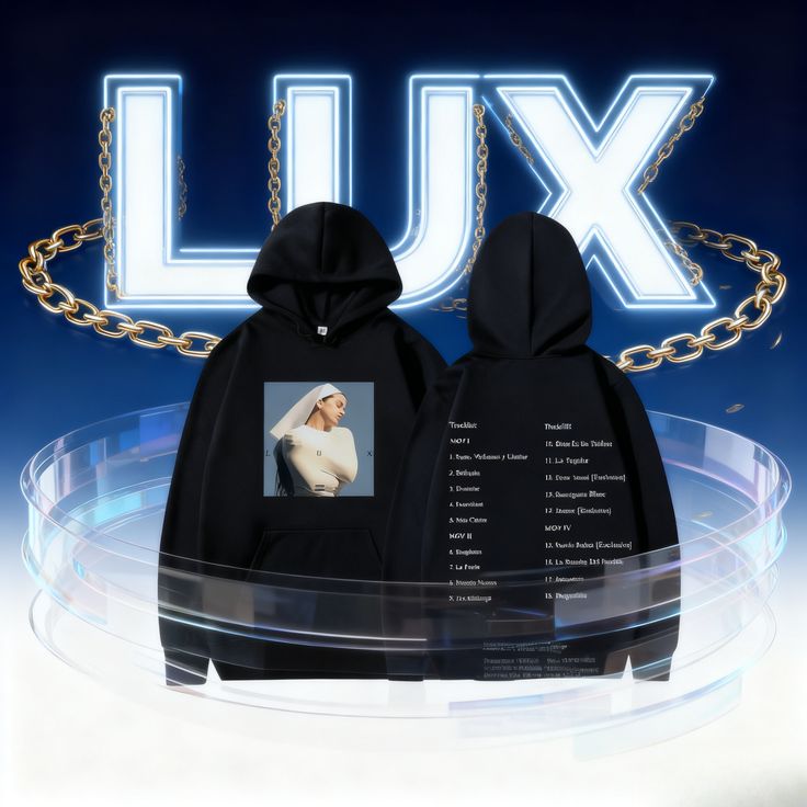 🌹✨ HOODIE ROSALÍA – LUX TOUR / COLOMBIA EDITION 🔥🎤