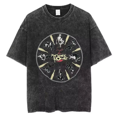 🖤Camiseta Acid Wash MY CHEMICAL ROMANCE⚡