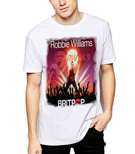 🖤🔥 CAMISETA ROBBIE WILLIAMS – EL ESTILO DE UNA LEYENDA 🎤✨