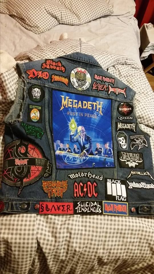 🎸☢️ CHAQUETA DENIM MEGADETH☢️🎸
