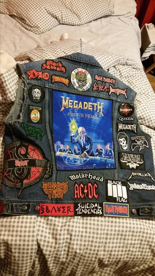 🎸☢️ CHAQUETA DENIM MEGADETH☢️🎸