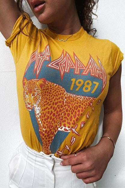 🐆🔥 CAMISETA DEF LEPPARD – EL ROCK NUNCA PASA DE MODA 🎸⚡