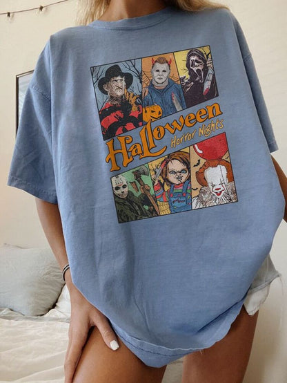 🎃👕 CAMISETA HALLOWEEN – EL TERROR NUNCA PASA DE MODA 🔪🔥