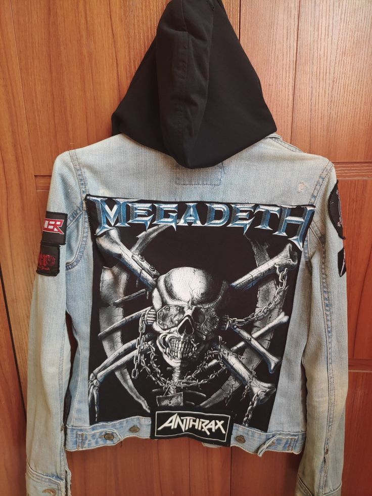 🎸☢️ CHAQUETA DENIM MEGADETH☢️🎸
