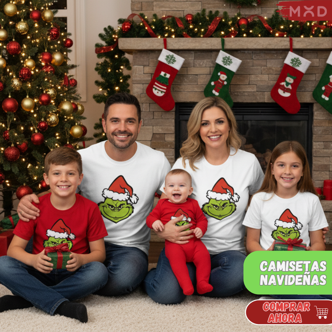 🔥 CAMISETA THE GRINCH - NAVIDAD 2025💚