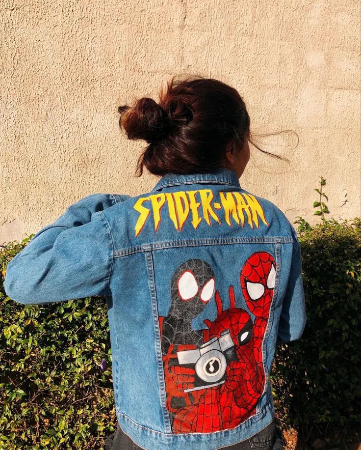🧥🕷️ CHAQUETA JEAN SPIDER-MAN – EL HÉROE DE TU ESTILO ❤️🕸️