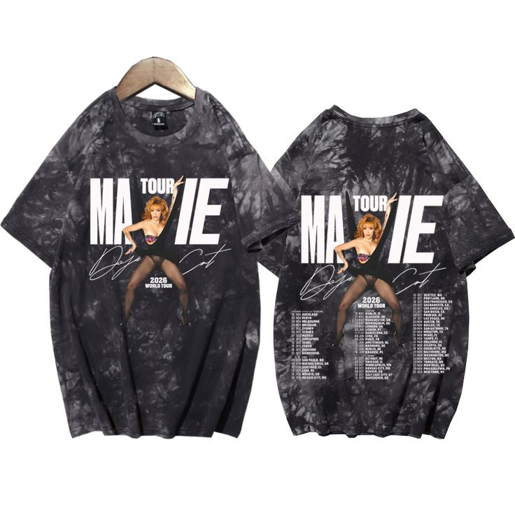 🔥Camiseta Acid Wash Doja Cat  ✨🎤