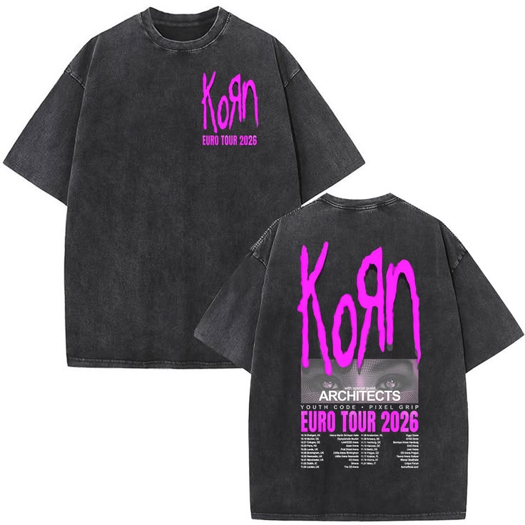 🎸🔥 CAMISETA KORN – ACID WASH VINTAGE EDITION 🔥🎸