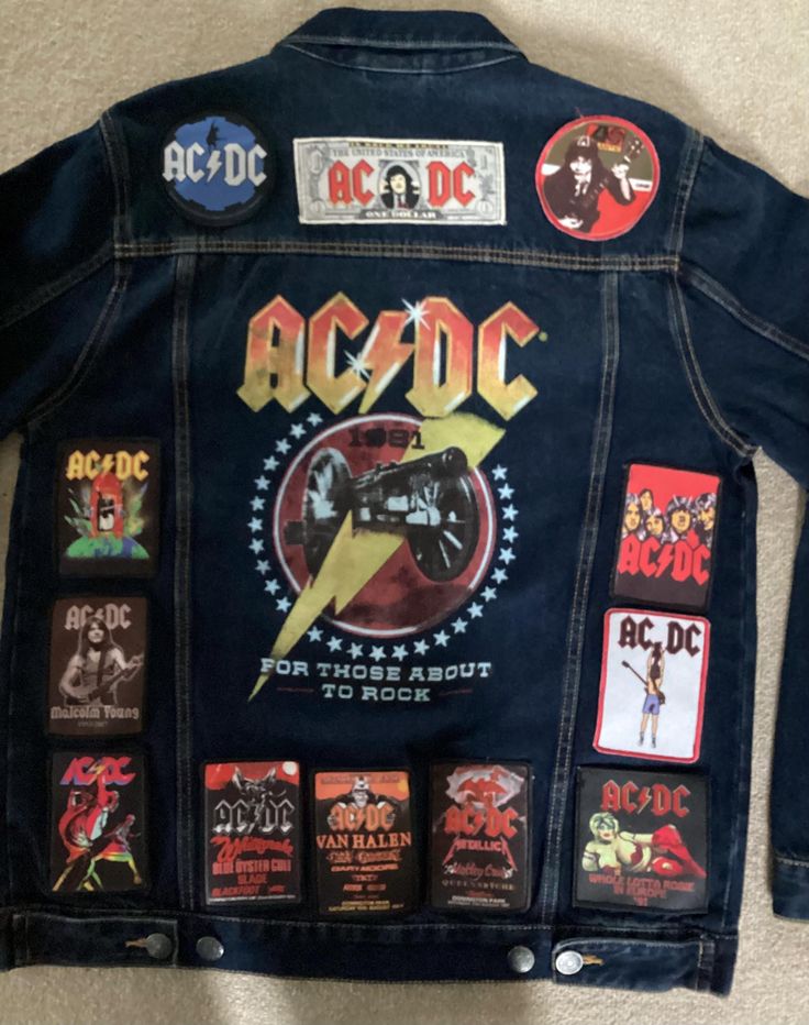 🔥 CHAQUETA JEAN AC/DC - POWER UP WORLD TOUR
