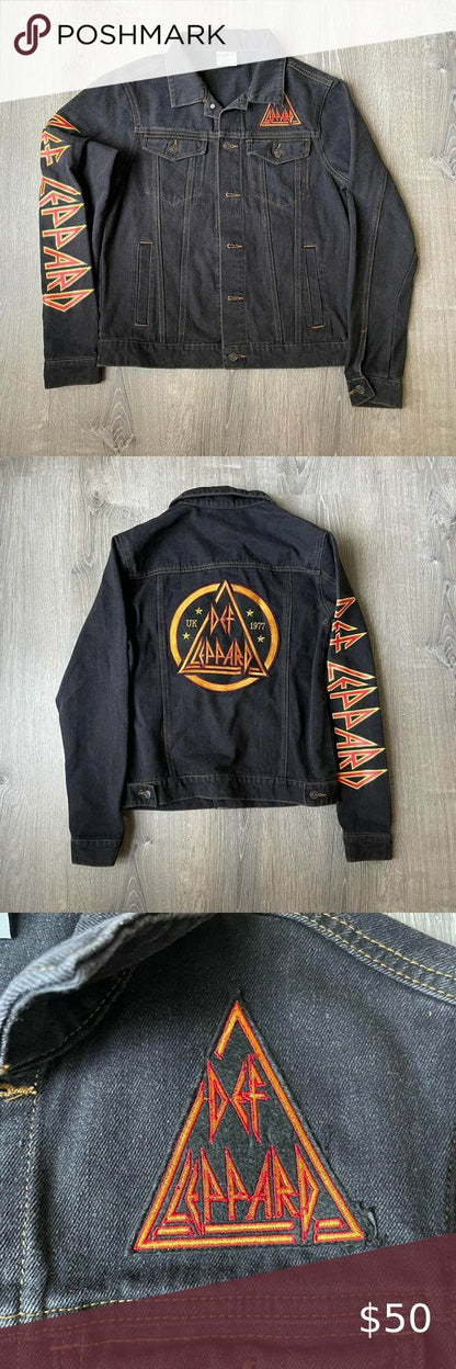 🐆🔥 CHAQUETA JEAN DEF LEPPARD – EL ROCK NUNCA PASA DE MODA 🎸⚡