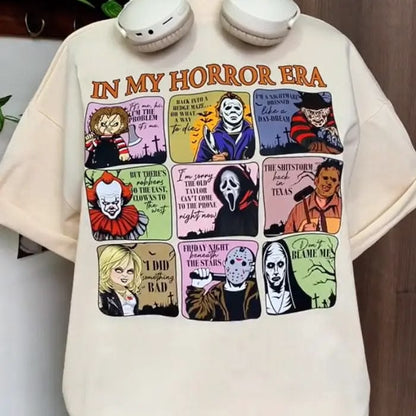 🎃👕 CAMISETA HALLOWEEN – EL TERROR NUNCA PASA DE MODA 🔪🔥