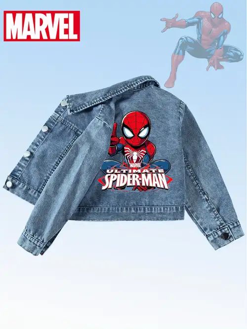 🧥🕷️ CHAQUETA JEAN SPIDER-MAN – EL HÉROE DE TU ESTILO ❤️🕸️