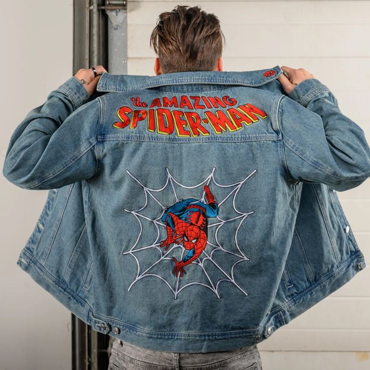 🧥🕷️ CHAQUETA JEAN SPIDER-MAN – EL HÉROE DE TU ESTILO ❤️🕸️