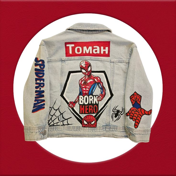🧥🕷️ CHAQUETA JEAN SPIDER-MAN – EL HÉROE DE TU ESTILO ❤️🕸️