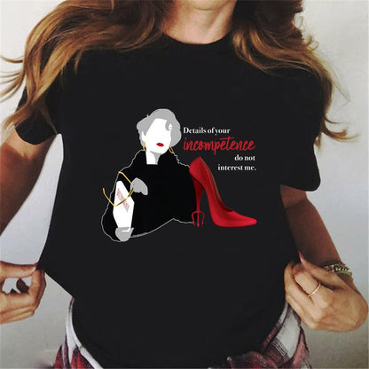 👠 ☕ CAMISETA EL DIABLO VISTE A LA MODA  – RUNWAY EDITORIAL ☕ 👠