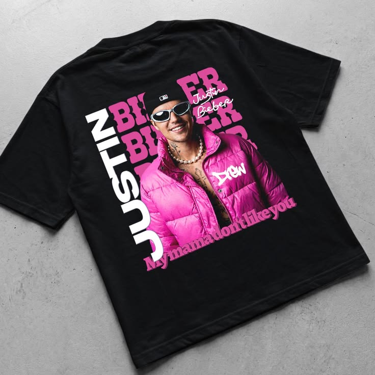 🎤🔥 CAMISETA JUSTIN BIEBER – POP ICON VIBES 🖤✨