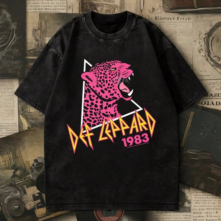 🐆🔥 CAMISETA DEF LEPPARD – EL ROCK NUNCA PASA DE MODA 🎸⚡
