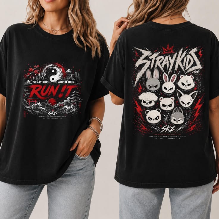 👕🖤 CAMISETA STRAY KIDS – EL ESTILO QUE TODO STAY QUIERE 🔥✨