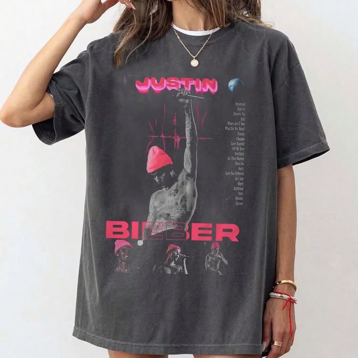 🖤🔥 CAMISETA ACID WASH JUSTIN BIEBER – STREET VINTAGE VIBES 🎤✨