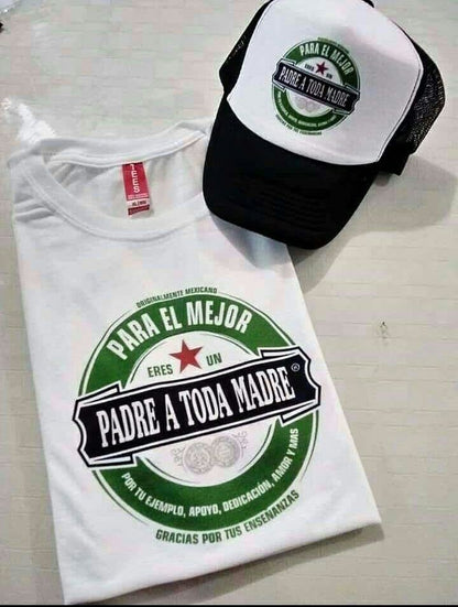 👑🖤 COMBO PAPÁ – CAMISETA + GORRA 🔥✨