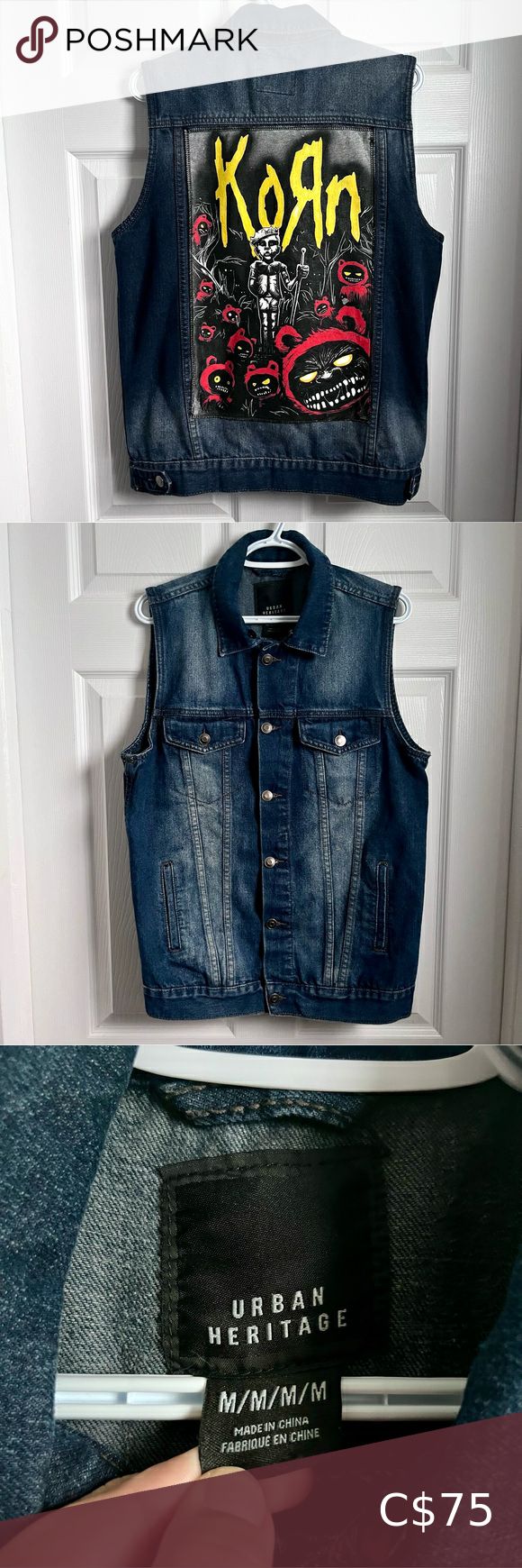 🎸🔥 CHAQUETA DENIM KORN 🔥🎸