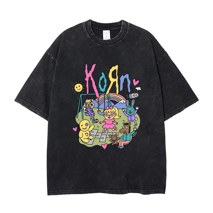 🎸🔥 CAMISETA KORN – ACID WASH VINTAGE EDITION 🔥🎸