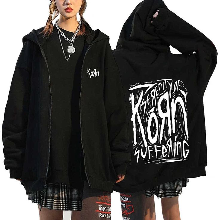🎸🔥 ZIP-HOODIE KORN – EVOLUTION KORN EDITION 🔥🎸