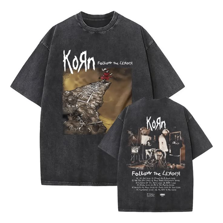 🎸🔥 CAMISETA KORN – ACID WASH VINTAGE EDITION 🔥🎸