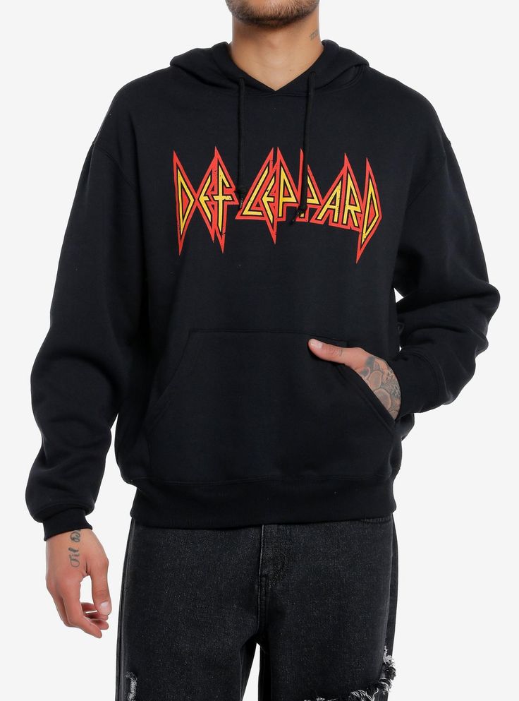 🖤🔥 HOODIE DEF LEPPARD – EL ROCK SE LLEVA CON ACTITUD 🎸⚡