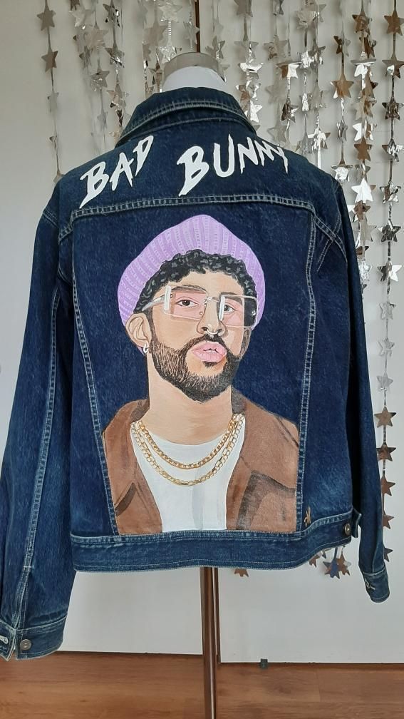 🔥 CHAQUETA JEAN BAD BUNNY