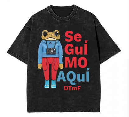 🔥 Camiseta Acid Wash Bad Bunny 🐰💥