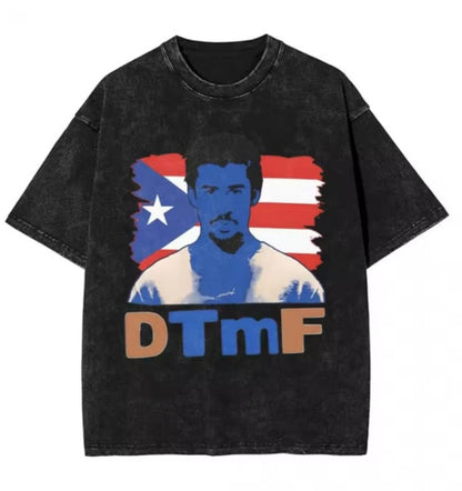 🔥 Camiseta Acid Wash Bad Bunny 🐰💥