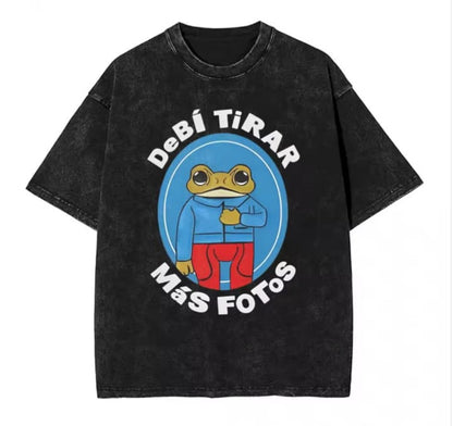 🔥 Camiseta Acid Wash Bad Bunny 🐰💥