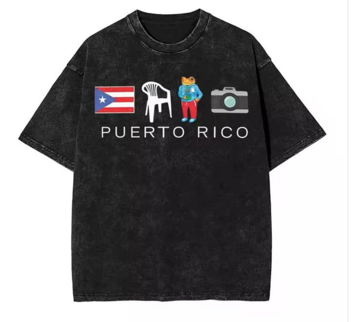 🔥 Camiseta Acid Wash Bad Bunny 🐰💥