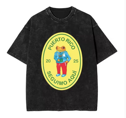 🔥 Camiseta Acid Wash Bad Bunny 🐰💥