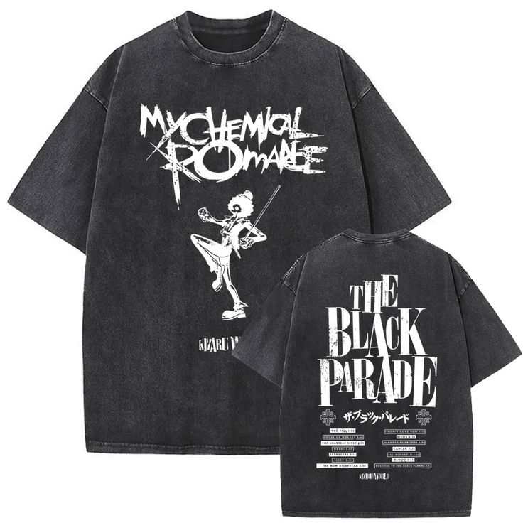 🖤Camiseta Acid Wash MY CHEMICAL ROMANCE⚡