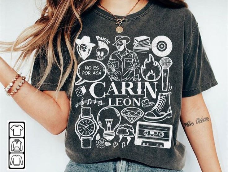 ⚡CAMISETA ACID WASH CARIN LEÓN
