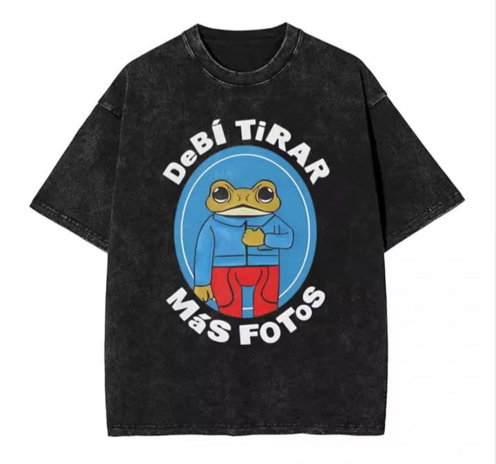 🔥 Camiseta Acid Wash Bad Bunny 🐰💥