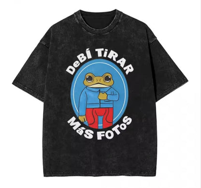 🔥 Camiseta Acid Wash Bad Bunny 🐰💥