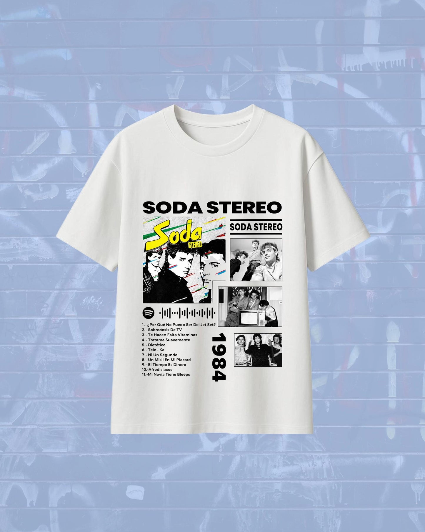 🎶⚡ CAMISETA SODA STEREO – DE MÚSICA LIGERA 🔥🖤