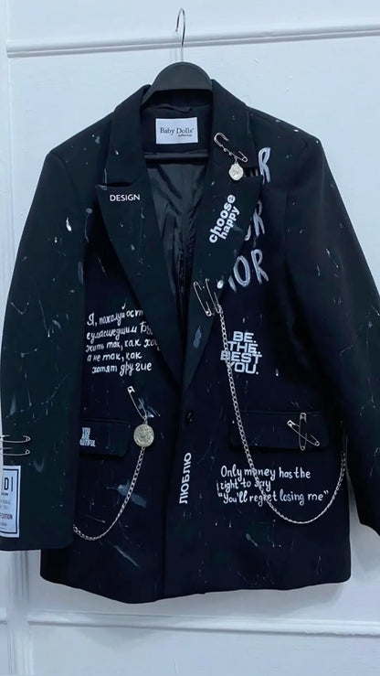 🧥💙 BLAZER MORAT YEM 2026 – ELEGANCIA CON ESENCIA MUSICAL 🎶✨