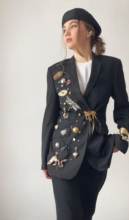 🧥💙 BLAZER MORAT YEM 2026 – ELEGANCIA CON ESENCIA MUSICAL 🎶✨